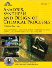 book Analysis, Synthesis and Design of Chemical Processes