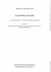 book Nietzsches Lehre vom Willen zur Macht als Erkenntnis