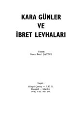 book Kara Günler ve İbret Levhaları