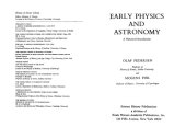 book Early Physics and Astronomy: A Historical Introduction