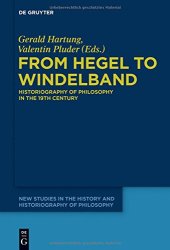 book From Hegel to Windelband