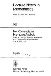 book Non-Commutative Harmonic Analysis