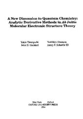 book A New Dimension to Quantum Chemistry: Analytic Derivative Methods in Ab Initio Molecular Electronic Structure Theory 