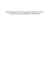 book Proceedings of the 5th International Young Geotechnical Engineers' Conference : 5th iYGEC 2013