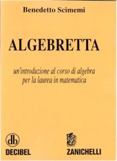 book introduzione al corso di algebra per la laurea in matematica