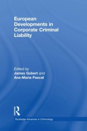 book European Developments in Corporate Criminal Liability