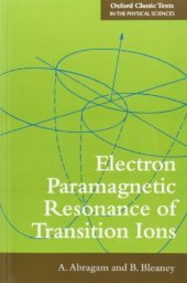 book Electron Paramagnetic Resonance of Transition Ions