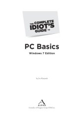 book The Complete Idiot&#039;s Guide to  PC Basics (Windows 7 Edition)