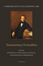 book Comparative Succession Law: Volume I: Testamentary Formalities