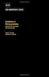 book Foundations of Microprogramming: Architecture, Software, and Applications