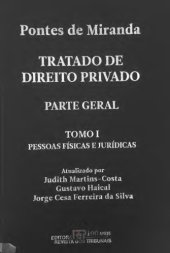 book Tratado de Direito Privado, Tomo I: Introdução, Pessoas Físicas e Jurídicas