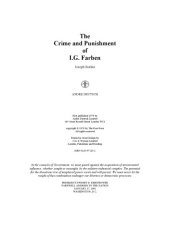 book The Crime and Punishment of I.G. Farben