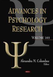 book Advances in Psychology Research