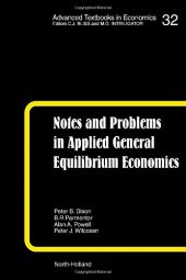 book Notes and Problems in Applied General Equilibrium Economics, Volume 32