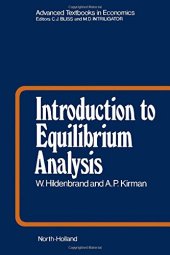 book Introduction to Equilibrium Analysis: Variations on Themes by Edgeworth and Walras