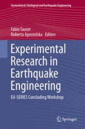 book Experimental Research in Earthquake Engineering: EU-SERIES Concluding Workshop