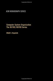 book Computer System Organization: B5700-B6700 Series