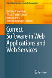 book Correct Software in Web Applications and Web Services