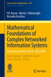 book Mathematical Foundations of Complex Networked Information Systems: Politecnico di Torino, Verrès, Italy 2009