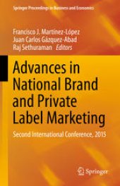 book Advances in National Brand and Private Label Marketing: Second International Conference, 2015