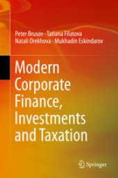 book Modern Corporate Finance, Investments and Taxation