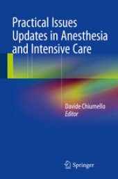 book Practical Issues Updates in Anesthesia and Intensive Care