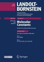 book Non-linear Triatomic Molecules: Part 1γ