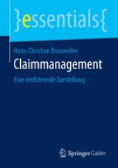 book Claimmanagement: Eine einführende Darstellung