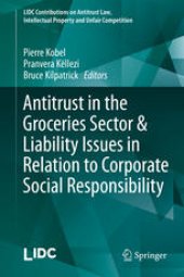 book Antitrust in the Groceries Sector & Liability Issues in Relation to Corporate Social Responsibility