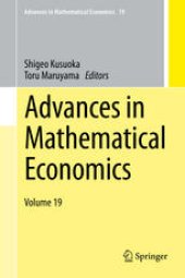 book Advances in Mathematical Economics Volume 19