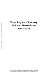 book Green polymer chemistry : biobased materials and biocatalysis