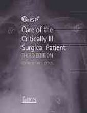 book Care of the critically ill surgical patient