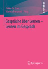 book Gespräche über Lernen - Lernen im Gespräch