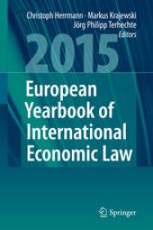 book European Yearbook of International Economic Law 2015