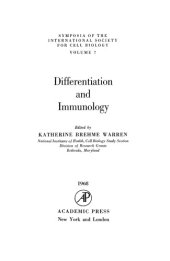 book Differentiation and Immunology : Symposia of the International Society for Cell Biology, Vol. 7