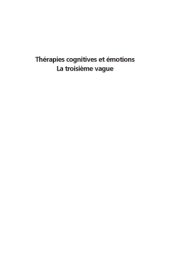 book Thérapies cognitives et émotions : la troisième vague