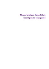 book Manuel pratique d'anesthésie locorégionale échoguidée