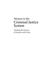 book Women in the Criminal Justice System: Tracking the Journey of Females and Crime