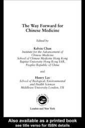 book The way forward for Chinese medicine