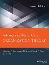 book Advances in health care organization theory