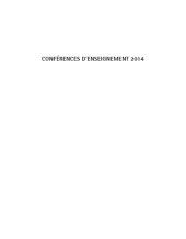 book Conférences d'enseignement 2014