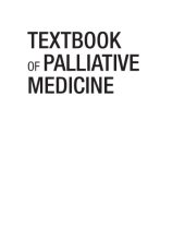 book Textbook of palliative medicine