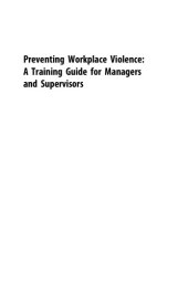 book Preventing Workplace Violence : Proven Practices