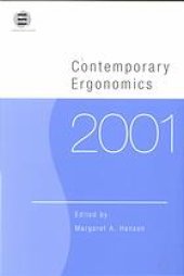 book Contemporary ergonomics 2001