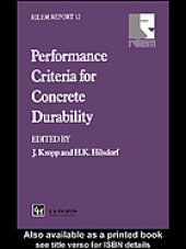 book Performance criteria for concrete durability : state-of-the-art report