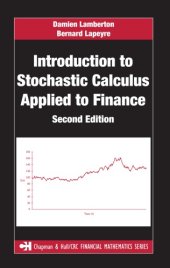 book Introduction to Stochastic Calculus Applied to Finance, Second Edition