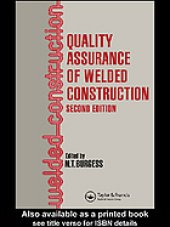 book Quality assurance of welded construction