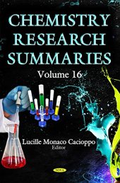 book Chemistry Research Summaries, volume 16