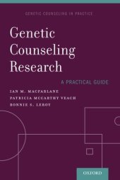 book Genetic Counseling Research: A Practical Guide