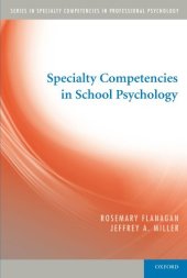 book Specialty Competencies in School Psychology